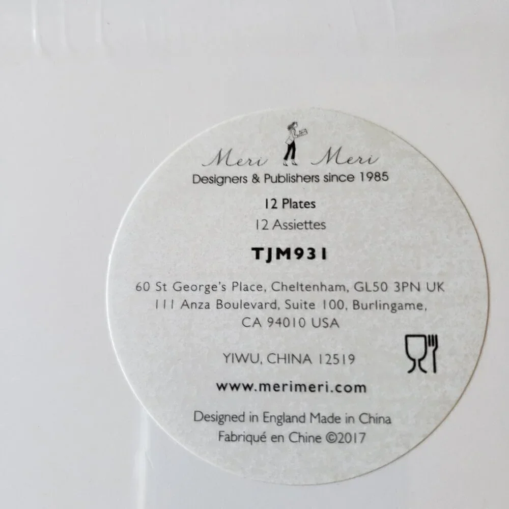 NWT - Meri Meri Cactus Set of 12 Paper Plates